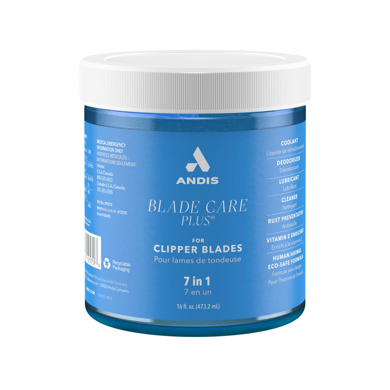 Andis Blade Care 16.5 oz Dip Jar