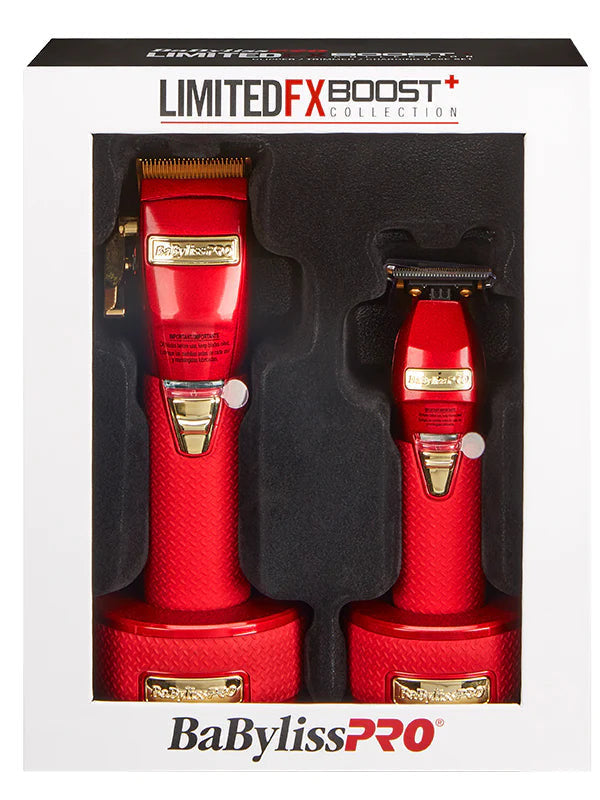 BaByliss PRO LimitedFX Boost+ Collection with Clipper, Trimmer & Charging Base Set
