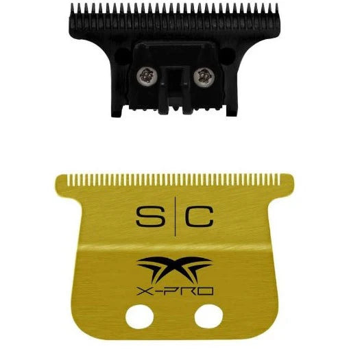 StyleCraft Fixed Gold Titanium X-Pro Wide Trimmer Blade with DLC The One Cutter Set