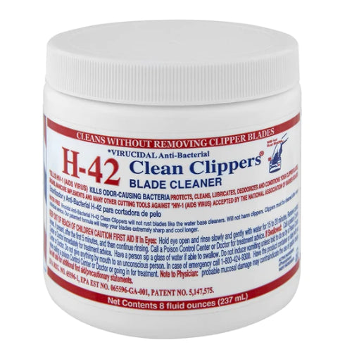 H-42 Clean Clippers Blade Cleaner Virucidal Anti-Bacterial Jar 8oz