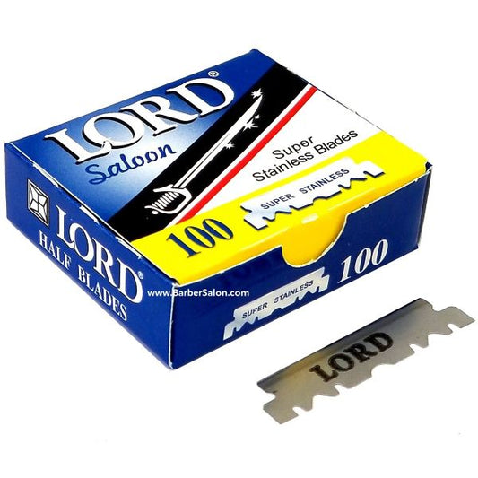 Lord Saloon Single Edge Super Stainless Blades - 100 Blades