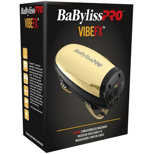 BaByliss Pro VIBEFX Cord / Cordless Massager - Gold