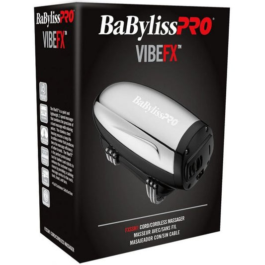 BaByliss Pro VIBEFX Cord / Cordless Massager - Silver