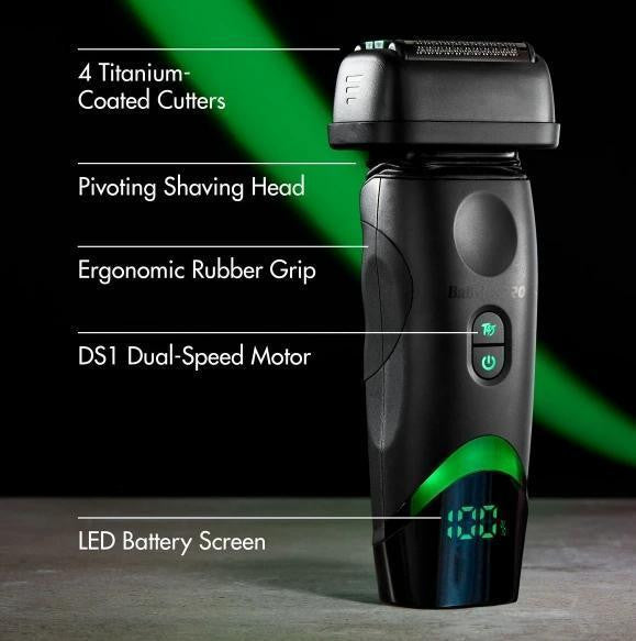 BaBylissPRO® x Tomb45® Wireless Charging Double-Foil Shaver