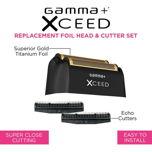 Gamma+ Xceed Shaver Foil & Cutter