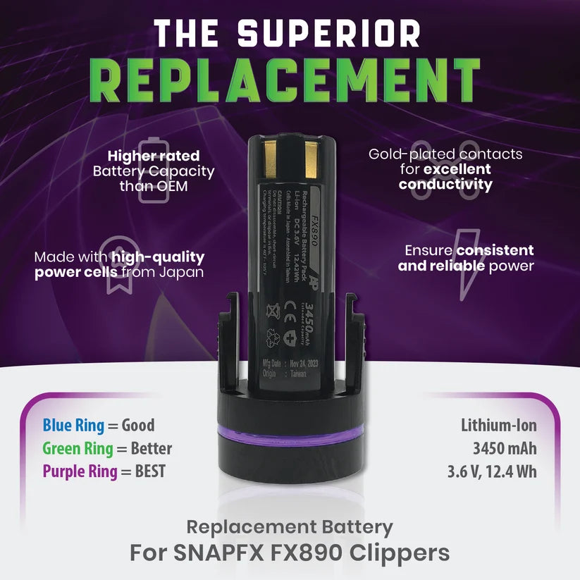 BaBylissPRO SNAPFX FX890 Clippers Replacement Battery