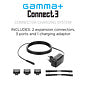 Gamma+ Connect 3 Barberhood Charging System, 2 Expansion Cords, Adapter