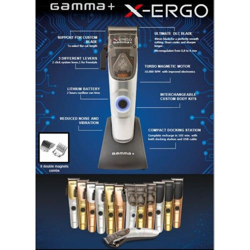 Gamma+ Professional X-ERGO Cordless Clipper