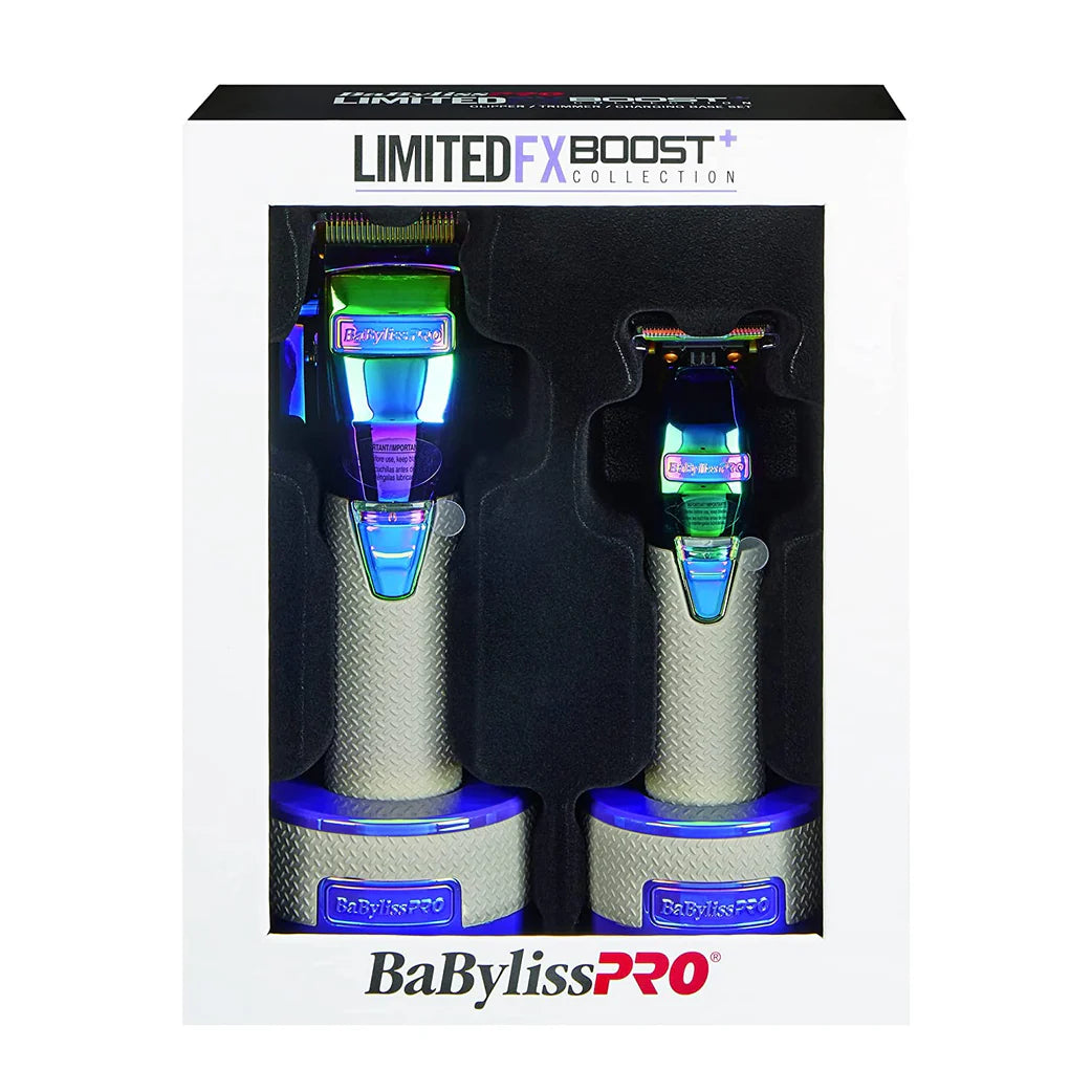 BaByliss PRO LimitedFX Boost+ Collection with Clipper, Trimmer & Charging Base Set