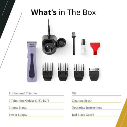 Wahl Limited Edition 5 Star Lavender Magic Clip Cordless Clipper & Sterling Mag Cordless Trimmer [DUO]